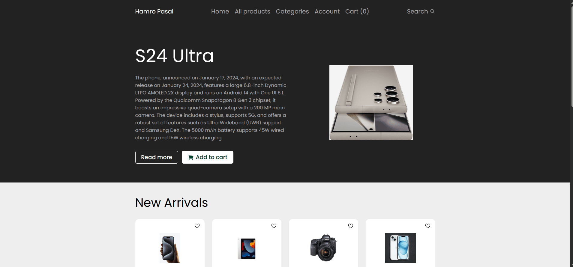 Hamro Pasal E-commerce