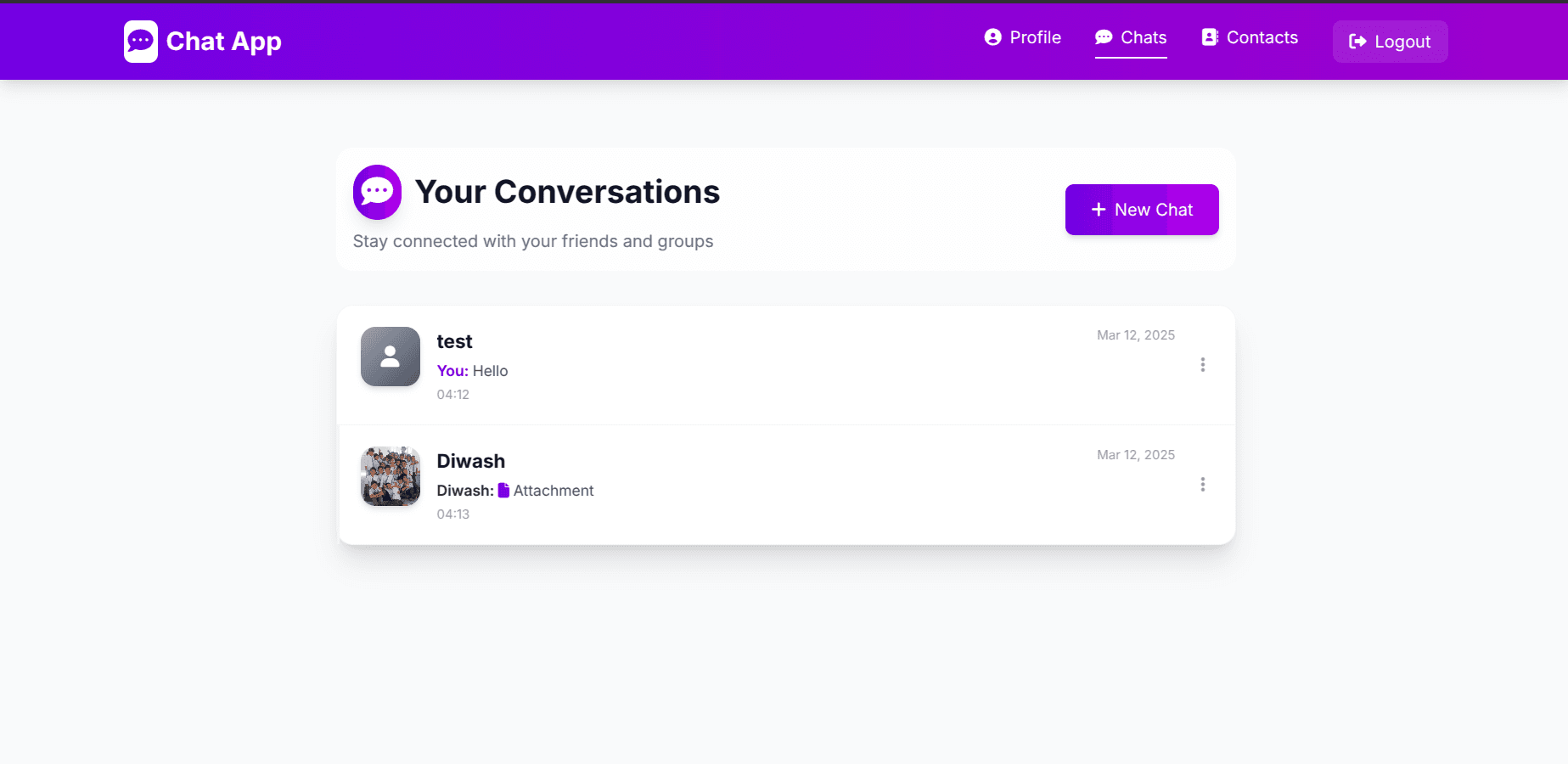Real-time Chat App