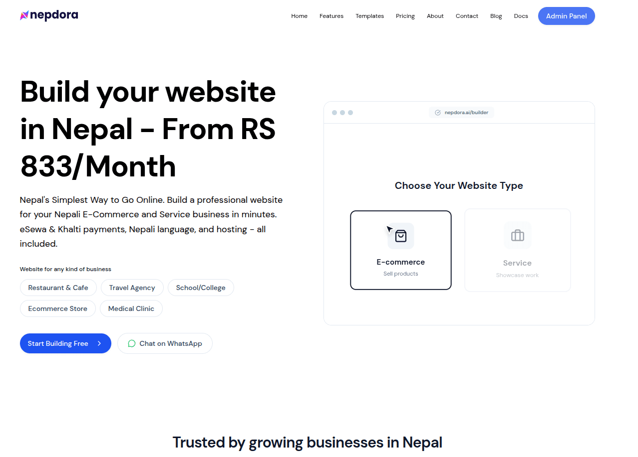 Nepdora Website Builder