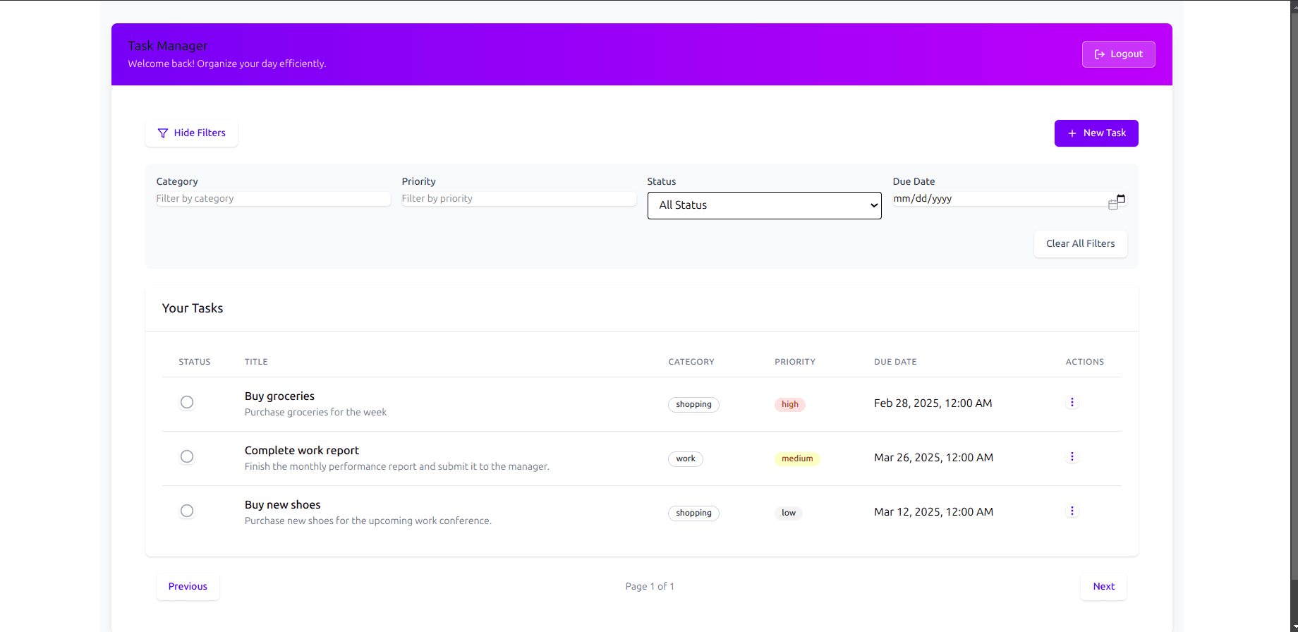 SaaS Task Manager